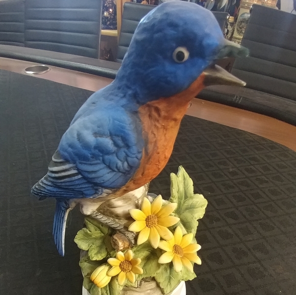 Lefton Blue Bird Sculpture - Picture 1 of 4